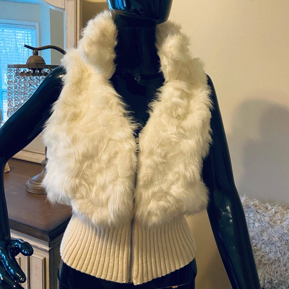 Faux fur vest